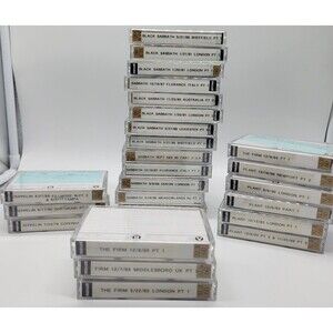 Vtg 70s 80s Black Sabbath Zeppelin Cassette Recordings Live Concerts Rock Lot